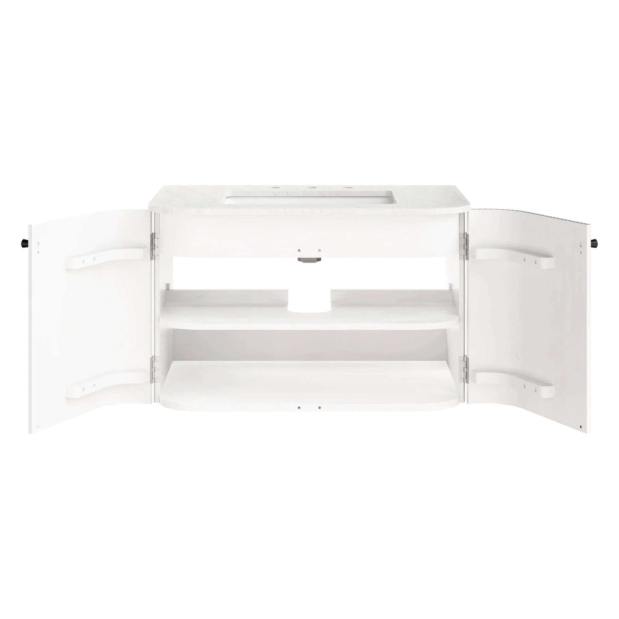 Zia 24" Wall-Mount Bathroom Vanity with Marble Sink - Image 50