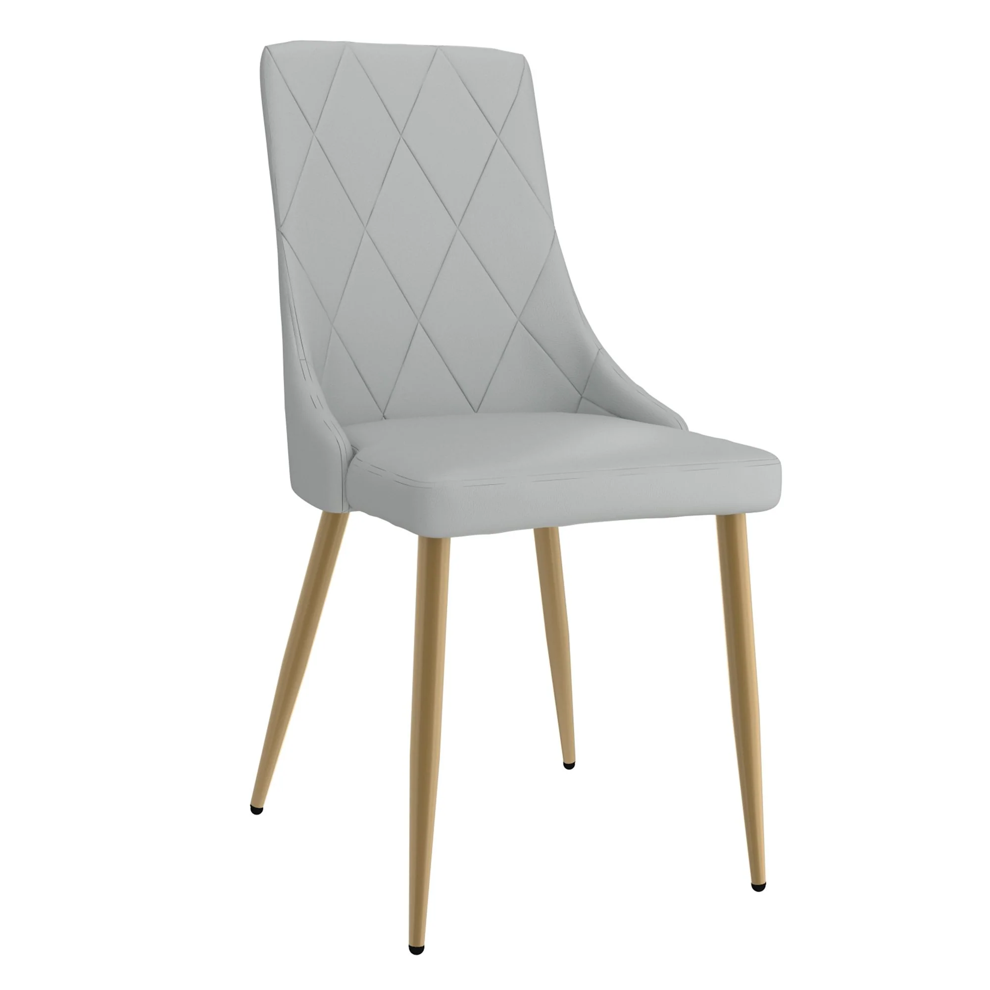 Zilo/Antoine Small 5pc Dining Set in Aged Gold with Light Grey Chair - Image 7
