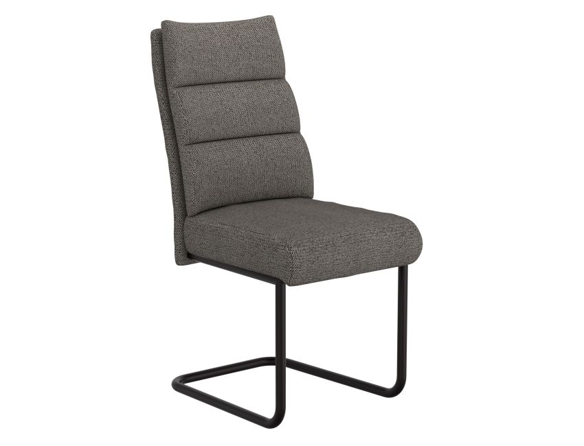Zilo/Brodi 5pc Dining Set in Black Table with Charcoal Chair - Image 7