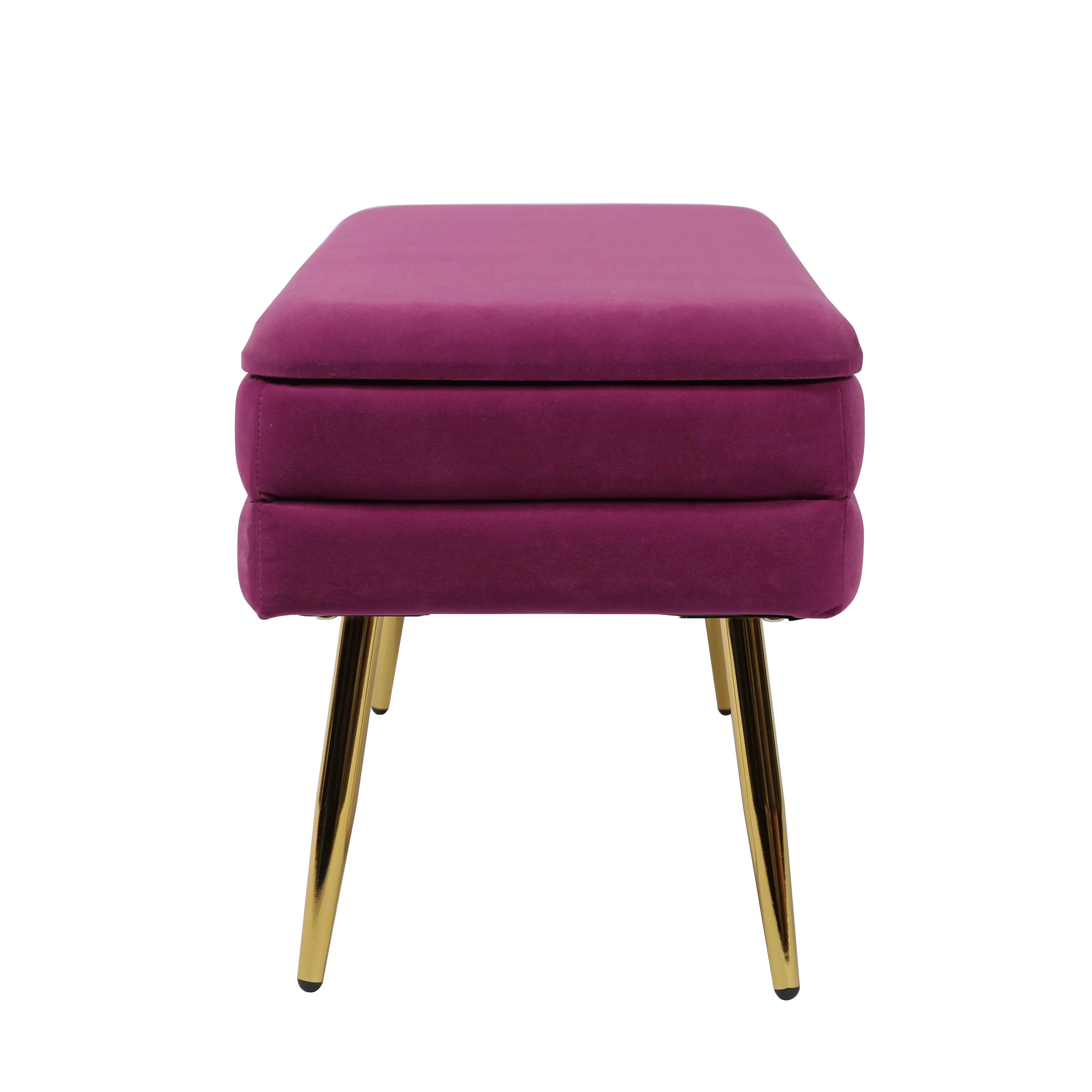 Ziva 31" Velvet Storage Bench - Image 4