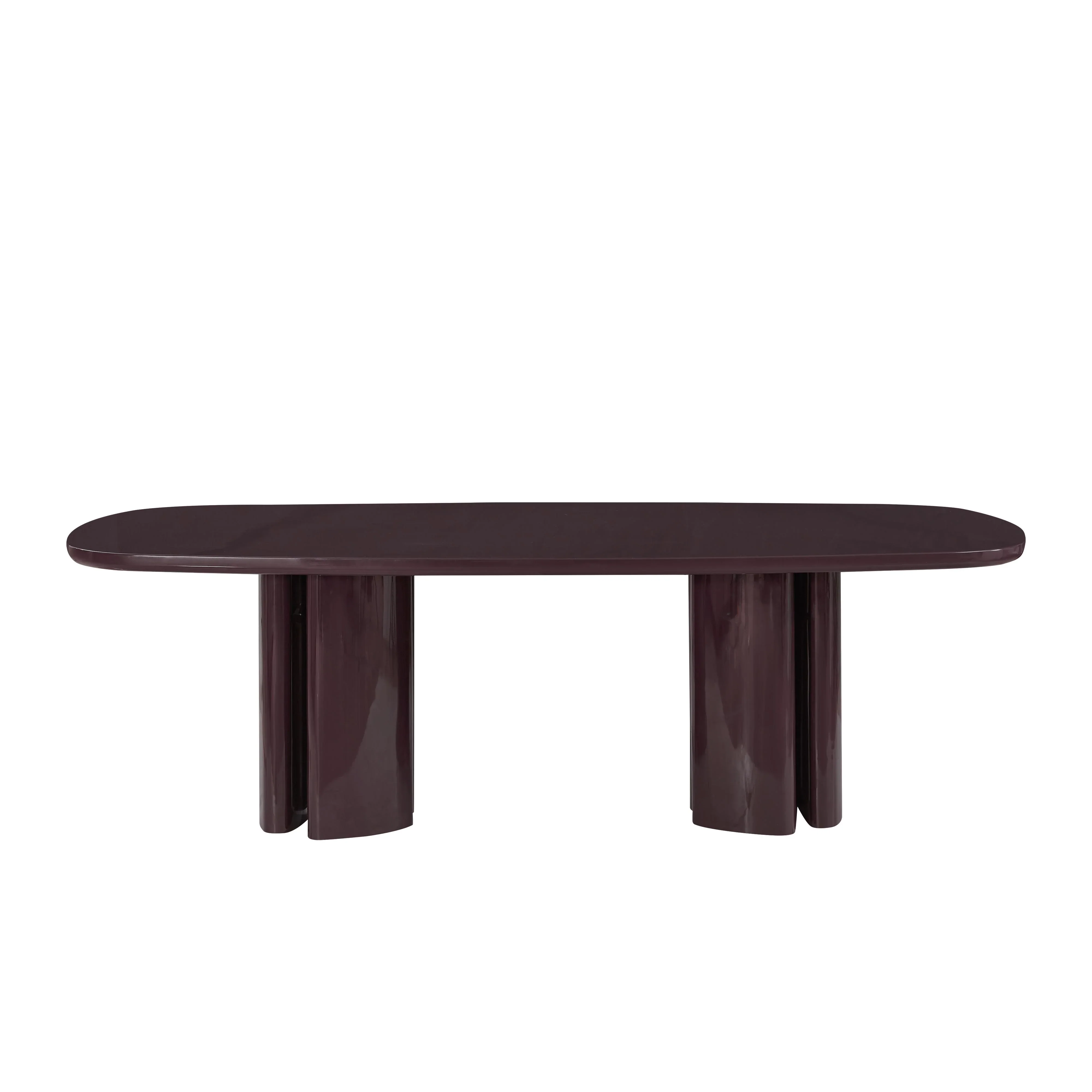 Zola 94.5" Lacquer Oval Dining Table - Image 14