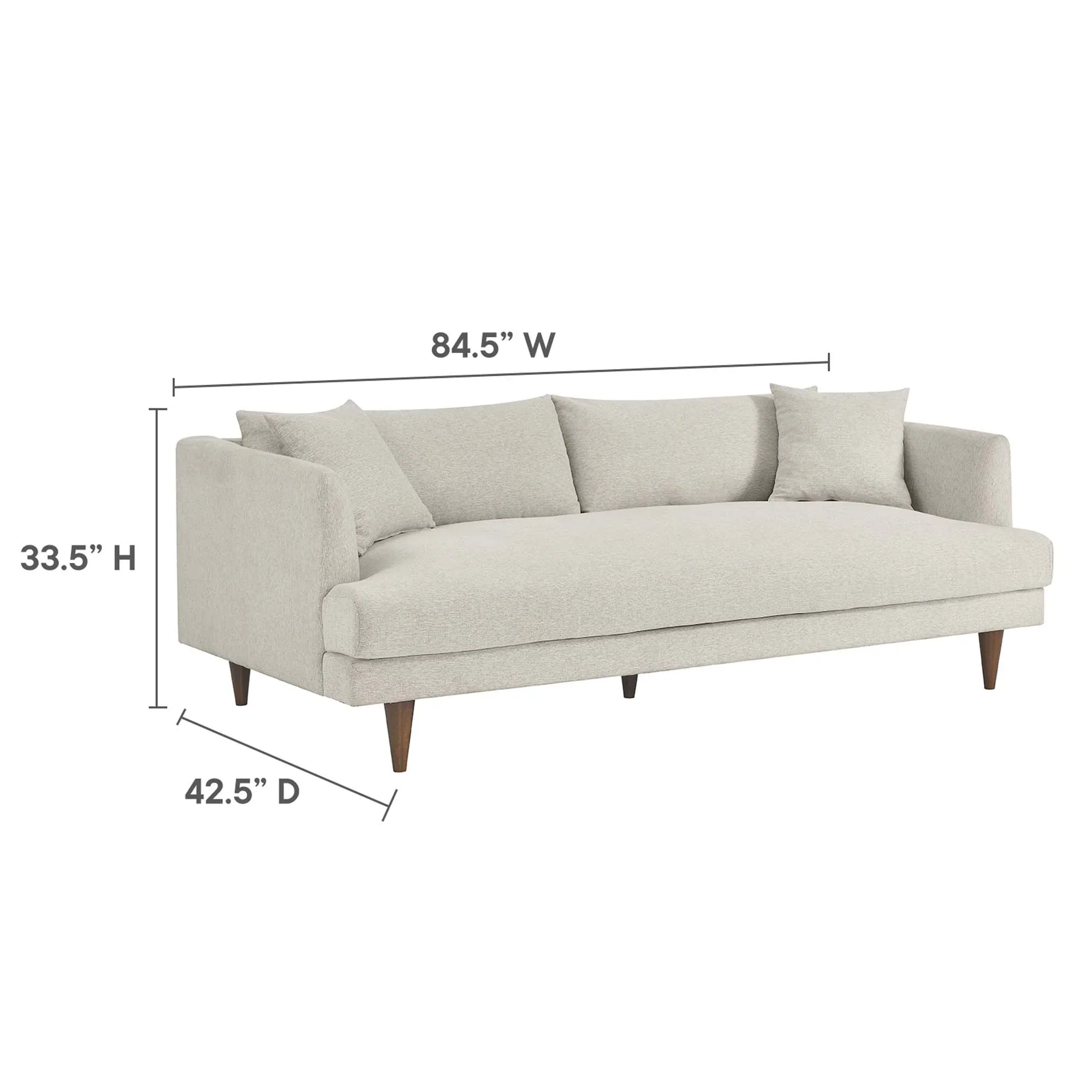 Zoya Down Filled Overstuffed Sofa - Image 9