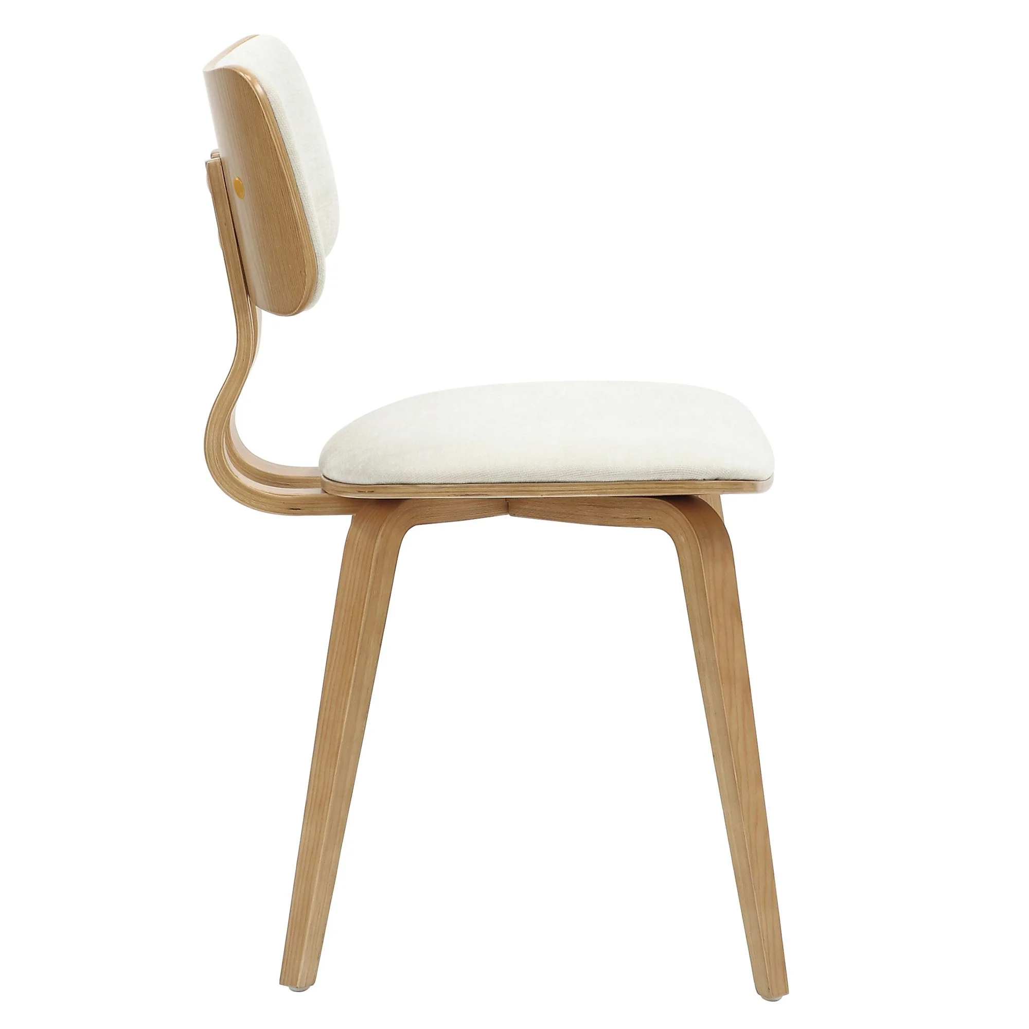Zuni Dining Chair in Beige Fabric and Natural - Image 4