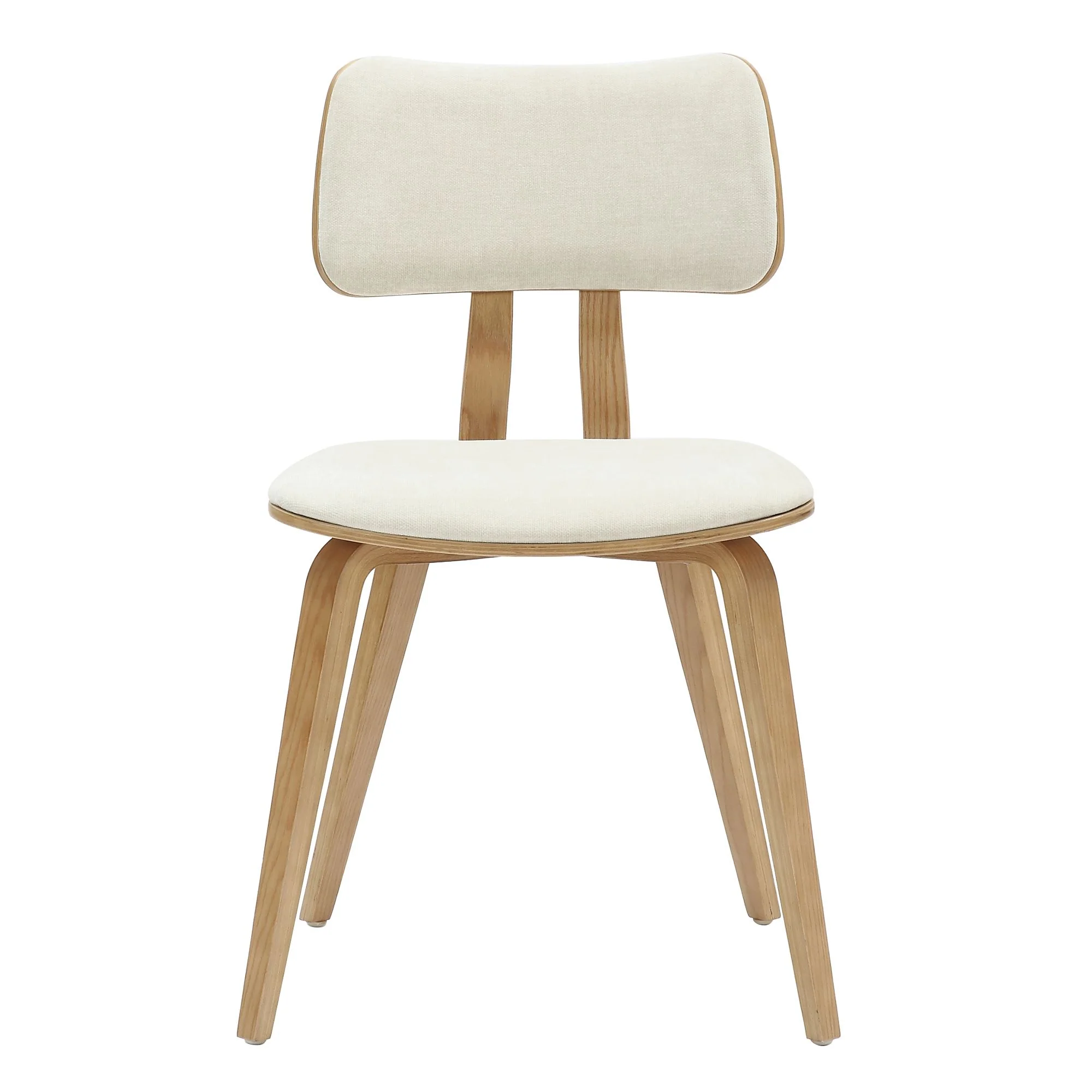 Zuni Dining Chair in Beige Fabric and Natural - Image 5