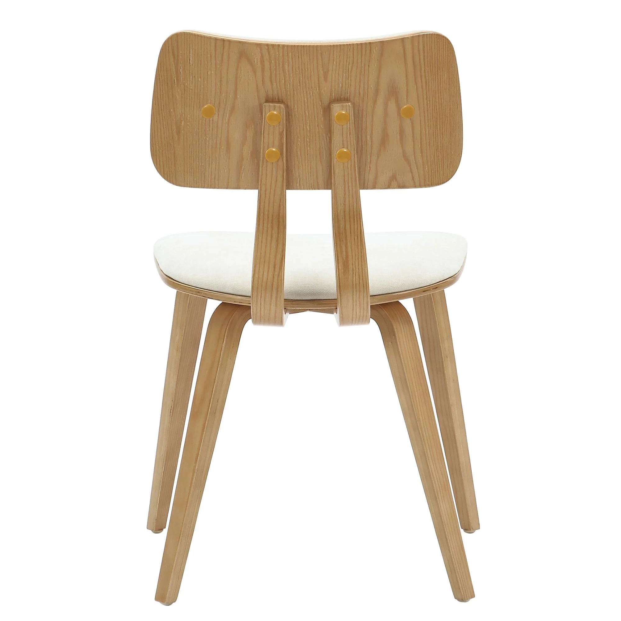 Zuni Dining Chair in Beige Fabric and Natural - Image 6
